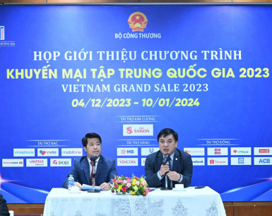 Chương trình Khuyến mại tập trung quốc gia 2023 - Vietnam Grand Sale 2023 sẽ được diễn ra từ ngày 4/12/2023 - 10/1/2024